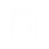 Biały znak maszynki do prania na przezroczystym tle